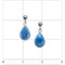 Premier Collection Larimar Teardrop Post Earrings - ruler