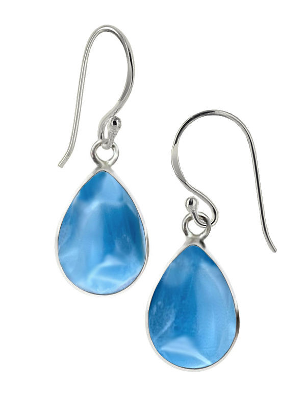 Premier Collection Larimar Teardrop Hook Earrings - example