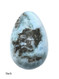 Carved Larimar Egg (#742) - back