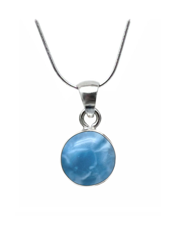 Premier Collection Freeform Larimar Necklace - Petite (#LMB-042)