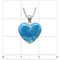 Premier Collection Larimar Heart Pendant - Medium (LMB-H222) - ruler