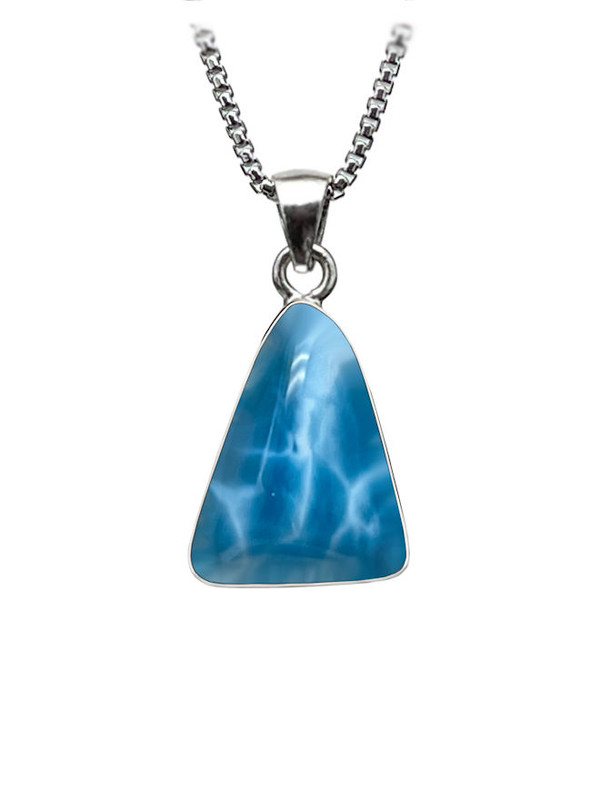 Premier Collection Freeform Larimar Pendant - Small (#LMB-FF088