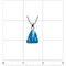 Premier Collection Freeform Larimar Pendant - Small (#LMB-088) - ruler