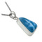 Premier Collection Freeform Larimar Pendant - Small (#LMB-088) - side view