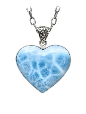 Premier Collection Double-Sided Crescent Larimar Pendant