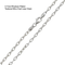 18", 3.7mm wire oval loop chain