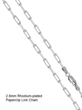 Rhodium-Plated Sterling Silver 2.1mm COREANA Chain - 18