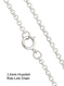 Optional 2.8mm High-Polished Sterling Silver Rolo Chain