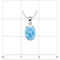 Premier Collection Double-Sided Oval Larimar Necklace - Small (#LMB-058) - ruler