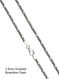 Oxidized Sterling Silver 2.5mm Byzantine Chain - 18"