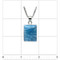 Premier Collection Rectangular Larimar Pendant - Small (#LMB-116R) - ruler