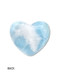 Carved Larimar Heart Palm/Meditation/Healing Stone, Medium (#245) - back