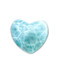 Carved Larimar Heart Palm/Meditation/Healing Stone, Medium (#187)