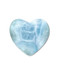 Carved Larimar Heart Palm/Meditation/Healing Stone, Medium (#206)