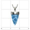 Premier Collection Shark Tooth Larimar Pendant - Medium (#LMB-180) - ruler