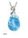 Premier Collection Teardrop Larimar Pendant - Medium (#LMB-081) - back