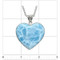 Premier Collection Larimar Butterfly Heart Pendant - Large (LMB-332) - ruler