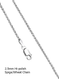 Sterling Silver 2.5mm Hi-Polished SPIGA/WHEAT Chain
