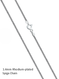 Sterling Silver 1.4mm Rhodium-plated WHEAT/SPIGA Chain