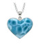 Premier Collection Larimar Heart Pendant - Medium (LMB-248)