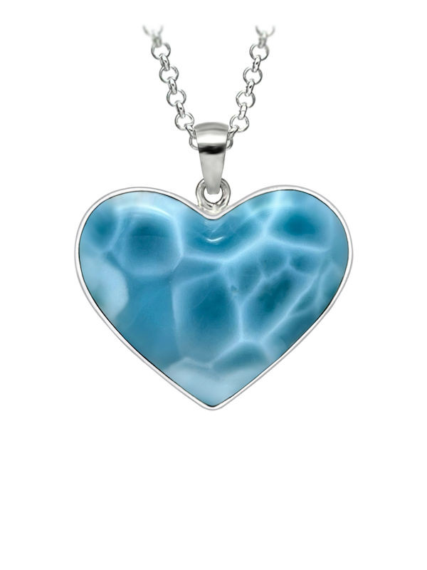 Premier Collection Larimar Heart Pendant - Medium (LMB-248)