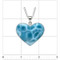 Premier Collection Larimar Heart Pendant - Medium (LMB-248) - ruler