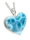 Premier Collection Larimar Heart Pendant - Medium (LMB-248) - right