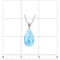Double-Sided Larimar Teardrop Pendant -Small (#MS-TD3DBL) - ruler Double-Sided Larimar Teardrop Pendant -Small (#MS-TD3DBL) - ruler