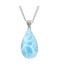 Double-Sided Larimar Teardrop Necklace -Small (#MS-TD3DBL) - thumbnail
