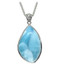 Pretty Freeform Larimar Pendant - Medium (#MS-123FF)