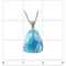 Triangular Freeform Larimar Pendant - Medium (#MS-124FF)