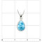 Premier Collection Teardrop Larimar Pendant - Small (#LMB-087TD)