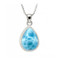 Premier Collection Teardrop Larimar Pendant - Small (#LMB-087TD)