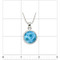 Premier Collection Round Larimar Pendant - Small (#LMB-088RD) - ruler