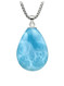 Premier Collection Double-Sided Teardrop Larimar Pendant - Large (#LMB-200TD2)