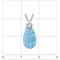 Premier Collection Larimar Teardrop Pendant - Medium (#LMB-132L) - ruler