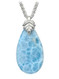 Premier Collection Larimar Teardrop Pendant - Medium (#LMB-132L)