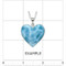 Premier Collection Larimar Heart Pendants - Medium/Large - EXAMPLE (ruler) Premier Collection Larimar Heart Pendants - Medium/Large - EXAMPLE (ruler)