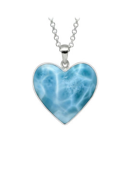 Premier Collection Larimar Heart Pendants - Medium/Large - EXAMPLE