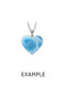 Premier Collection Larimar Heart Pendants - Small 