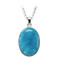 Premier Collection "Volcanic Blue" Larimar Oval Pendant - Medium (LMB-152)