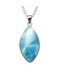 Freeform Marquis Larimar Pendant - Medium (LMB-193)