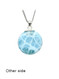 Premier Collection Double-Sided Round Larimar Pendant - Medium (LMB-170) - other side