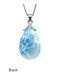 Premier Collection Double-Sided Teardrop Larimar Pendant - Medium (LMB-152TD) -  back
