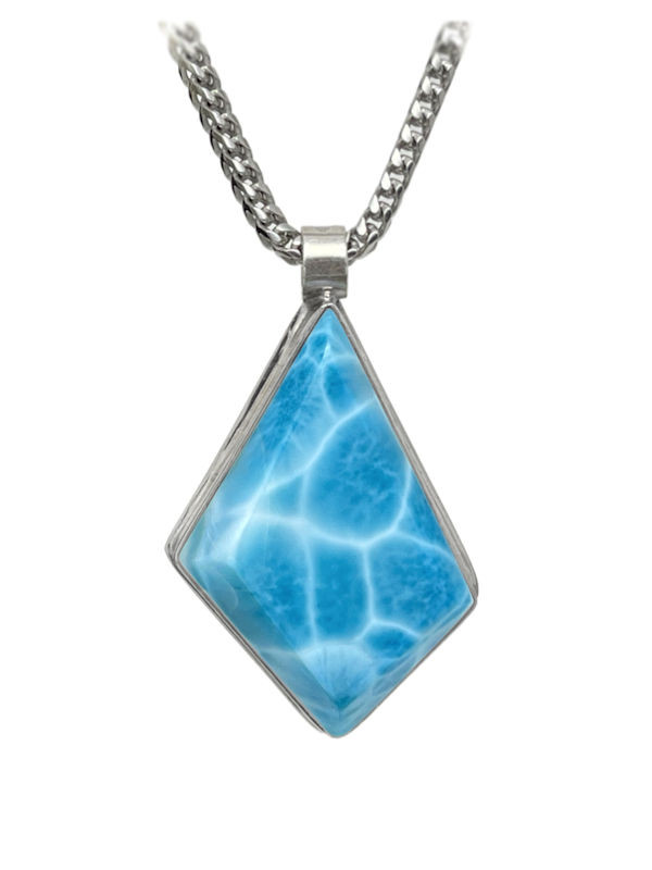 Premier Collection Freeform Larimar Necklace - Large (LMB-263N)