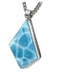 Premier Collection Freeform Larimar Necklace - Large (LMB-263N) - left