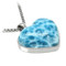 Premier Collection Larimar Heart Pendant - Large (LMB-482) - profile