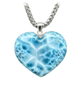 Premier Collection Double-sided Larimar Necklace - Large (LMB-476) - front