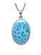 Oval Larimar Pendant - Large (LMB-269) Oval Larimar Pendant - Large (LMB-269)