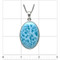 Oval Larimar Pendant - Large (LMB-269) Oval Larimar Pendant - Large (LMB-269)